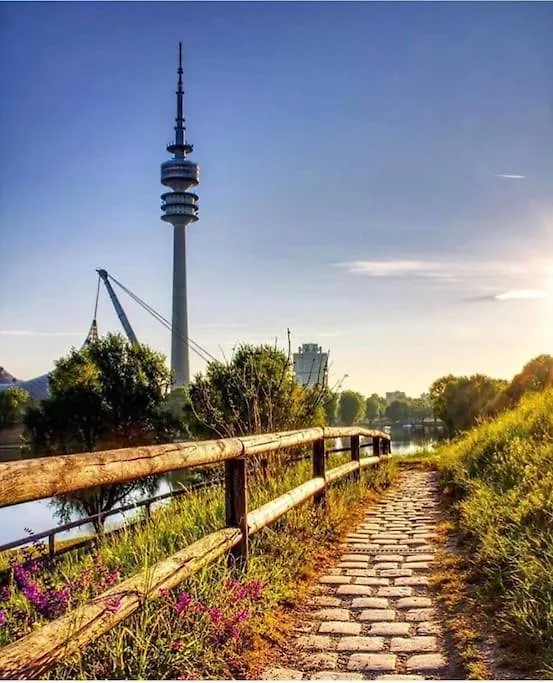 Apartman Schwabing-Studio Great Sunset View & Balcony München Németország